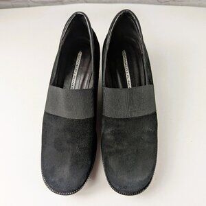 Donald J. Pliner Black Suede Wedges Size 7